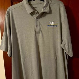 Sport-Tek Polo shirt. Michelin man.
